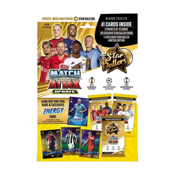 Topps Champions League Match Attax 2024/2025 / Update Mega Multipack 4 - Star Baller