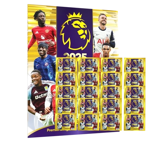 Panini Premier League Sticker 2025 / Stickerlbum inkl 20x Stickertüten