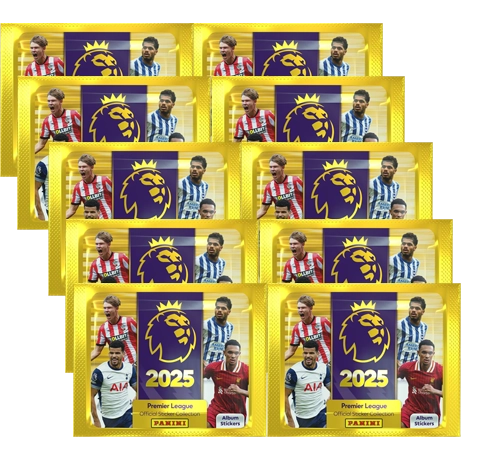 Panini Premier League Sticker 2025 / 10x Stickertüten