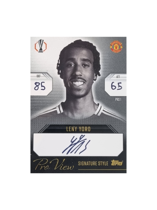 Topps Champions League EXTRA Match Attax 2024-2025 Limited Edition / POR 1 LENY YORO / PRO VIEW SIGNATURE STYLE