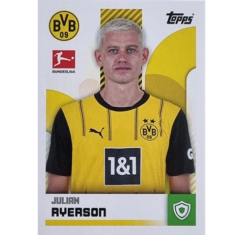 Topps Bundesliga Sticker Saison 2024/2025 / Sticker Nummer 105 Julian Ryerson