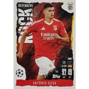 Topps Champions League EXTRA Match Attax 2024-2025 / 106 ANTONIO SILVA / DEFENSIVE ROCK