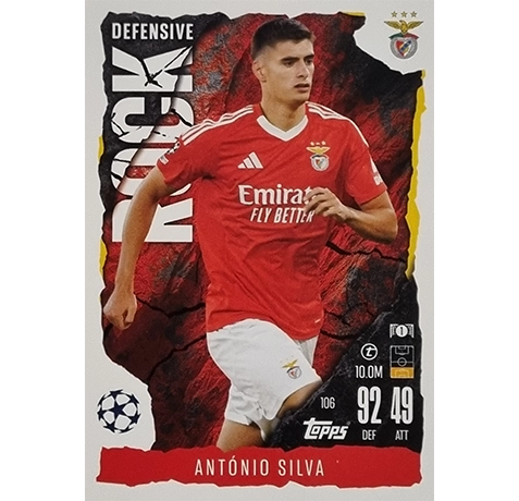 Topps Champions League EXTRA Match Attax 2024-2025 / 106 ANTONIO SILVA / DEFENSIVE ROCK