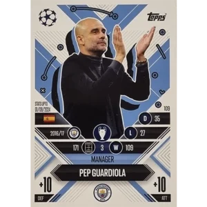 Topps Champions League EXTRA Match Attax 2024-2025 / 109 PEP GUARDIOLA / MANAGER