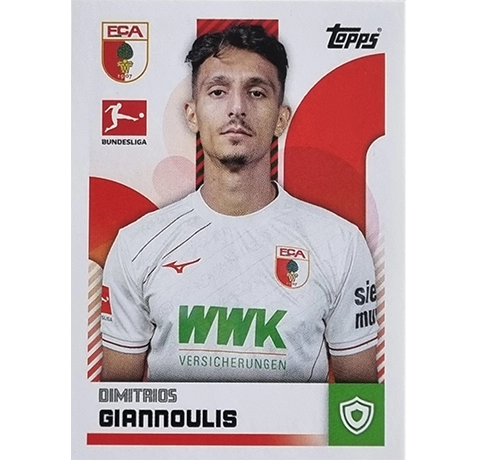 Topps Bundesliga Sticker Saison 2024/2025 / Sticker Nummer 011 Dimitrios Giannoulis