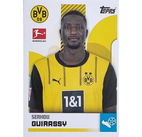 Topps Bundesliga Sticker Saison 2024/2025 / Sticker Nummer 113 Serhou Guirassy