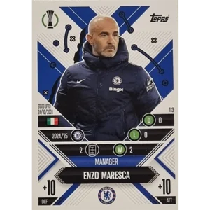 Topps Champions League EXTRA Match Attax 2024-2025 / 113 ENZO MARESCA / MANAGER