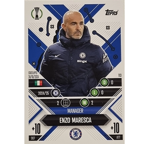 Topps Champions League EXTRA Match Attax 2024-2025 / 113 ENZO MARESCA / MANAGER