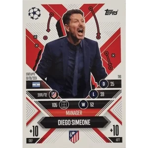 Topps Champions League EXTRA Match Attax 2024-2025 / 116 DIEGO SIMEONE / MANAGER