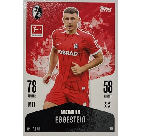 Topps Bundesliga Match Attax 2024/25 / Nr. 117 MAXIMILIAN EGGESTEIN