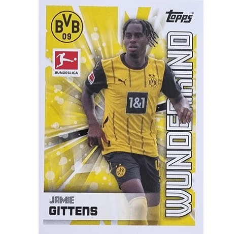 Topps Bundesliga Sticker Saison 2024/2025 / Sticker Nummer 118 Jamie Gittens / Wunderkind