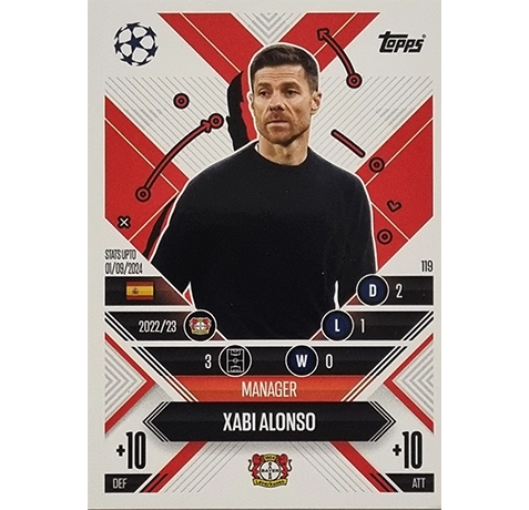 Topps Champions League EXTRA Match Attax 2024-2025 / 119 XABI ALONSO / MANAGER