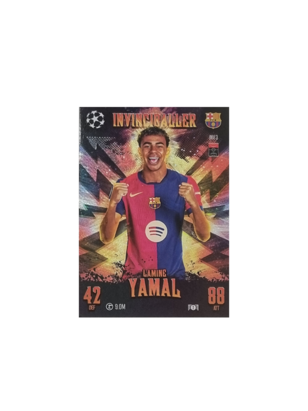 Topps Champions League EXTRA Match Attax 2024-2025 Limited Edition / INV 3 LAMINE YAMAL/ INVINCIBALLER