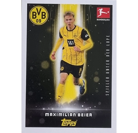 Topps Bundesliga Sticker Saison 2024/2025 / Sticker Nummer 120 Maximilian Beier / Spieler unter der Lupe