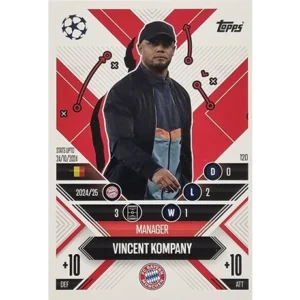 Topps Champions League EXTRA Match Attax 2024-2025 / 120 VINCENT KOMPANY / MANAGER