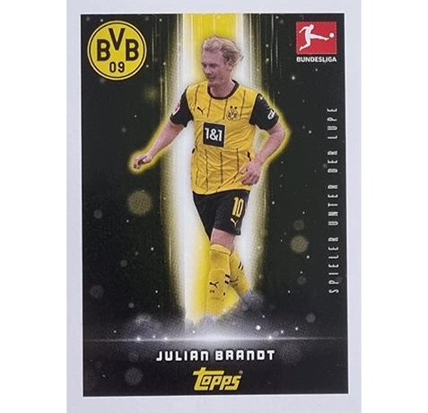 Topps Bundesliga Sticker Saison 2024/2025 / Sticker Nummer 122 Julian Brandt / Spieler unter der Lupe