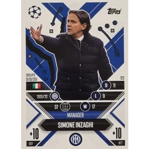 Topps Champions League EXTRA Match Attax 2024-2025 / 122 SIMONE INZAGHI / MANAGER