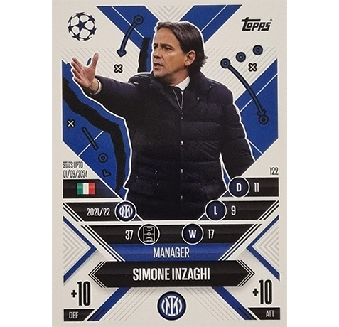 Topps Champions League EXTRA Match Attax 2024-2025 / 122 SIMONE INZAGHI / MANAGER