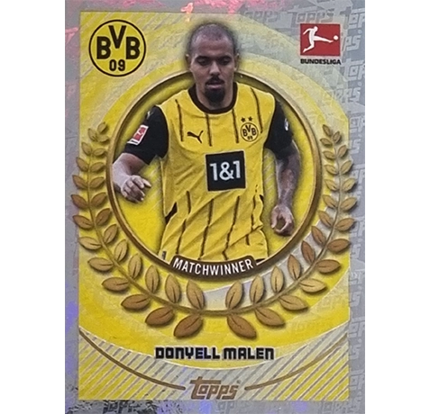 Topps Bundesliga Sticker Saison 2024/2025 / Sticker Nummer 123 Donyell Malen / Matchwinner