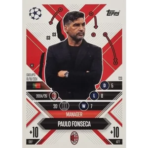 Topps Champions League EXTRA Match Attax 2024-2025 / 123 PAULO FONSECA / MANAGER