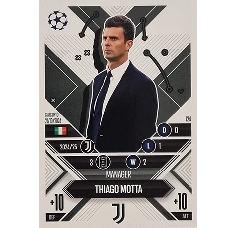 Topps Champions League EXTRA Match Attax 2024-2025 / 124 THIAGO MOTTA / MANAGER