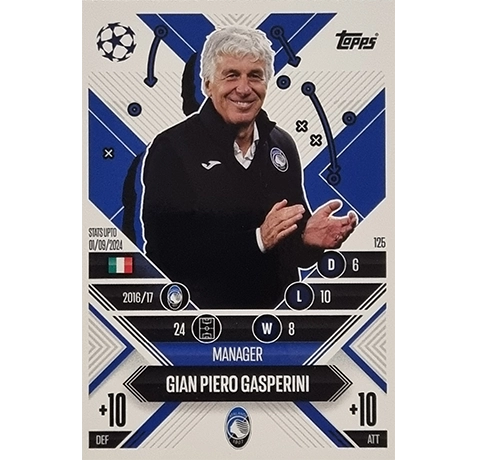 Topps Champions League EXTRA Match Attax 2024-2025 / 125 GIAN PIERO GASPERINI / MANAGER