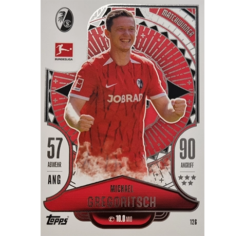 Topps Bundesliga Match Attax 2024/25 / Nr. 126 MICHAEL GREGORITSCH / MATCHWINNER