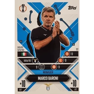 Topps Champions League EXTRA Match Attax 2024-2025 / 127 MARCO BARONI / MANAGER