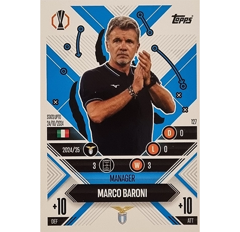 Topps Champions League EXTRA Match Attax 2024-2025 / 127 MARCO BARONI / MANAGER