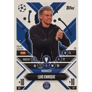 Topps Champions League EXTRA Match Attax 2024-2025 / 128 LUIS ENRIQUE / MANAGER