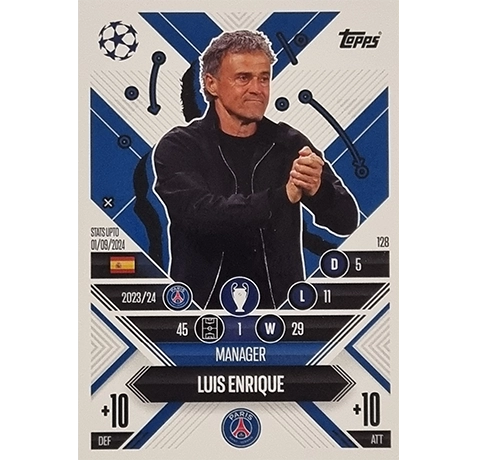 Topps Champions League EXTRA Match Attax 2024-2025 / 128 LUIS ENRIQUE / MANAGER