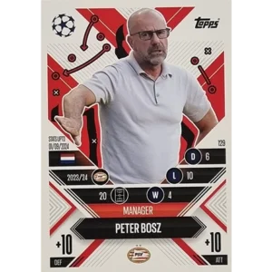 Topps Champions League EXTRA Match Attax 2024-2025 / 129 PETER BOSZ / MANAGER