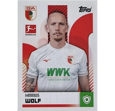 Topps Bundesliga Sticker Saison 2024/2025 / Sticker Nummer 013 Marius Wolf