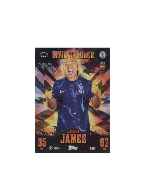 Topps Champions League EXTRA Match Attax 2024-2025 Limited Edition / INV 4 LAUREN JAMES / INVINCIBALLER