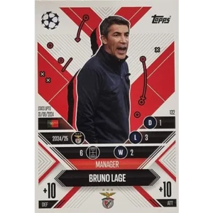 Topps Champions League EXTRA Match Attax 2024-2025 / 132 BRUNO LAGE / MANAGER