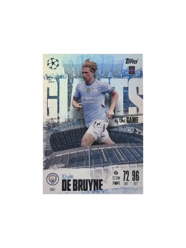 Topps Champions League EXTRA Match Attax 2024-2025 Limited Edition / GIA 1 KEVIN DE BRUYNE / GIANTS OF THE GAME