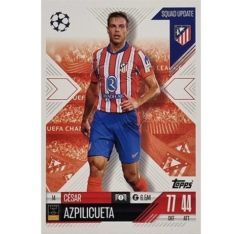 Topps Champions League EXTRA Match Attax 2024-2025 / 014 CESAR AZPILICUETA