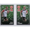 Topps Bundesliga Sticker Saison 2024/2025 / Sticker Nummer 142-143 Skhiri & Larsson