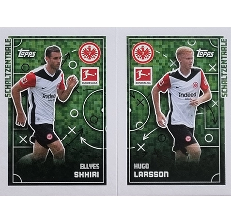 Topps Bundesliga Sticker Saison 2024/2025 / Sticker Nummer 142-143 Skhiri & Larsson