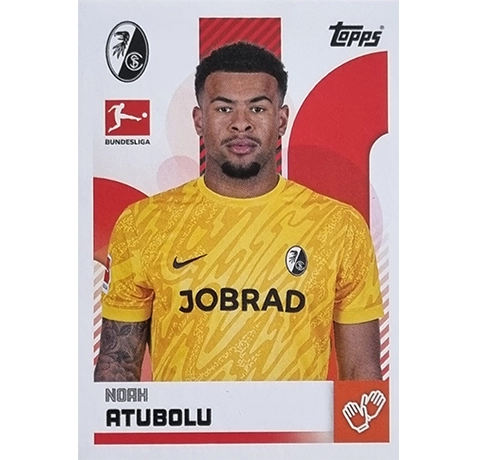 Topps Bundesliga Sticker Saison 2024/2025 / Sticker Nummer 148 Noah Atubolu