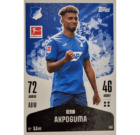 Topps Bundesliga Match Attax 2024/25 / Nr. 148 KEVIN AKPOGUMA