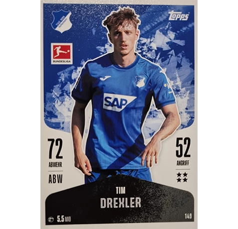 Topps Bundesliga Match Attax 2024/25 / Nr. 149 TIM DREXLER