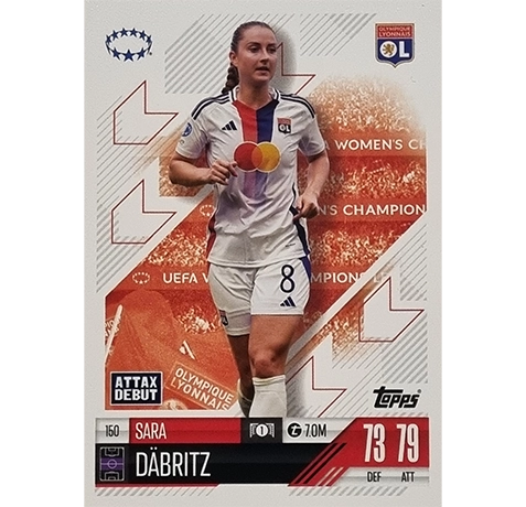 Topps Champions League EXTRA Match Attax 2024-2025 / 150 SARA DÄBRITZ