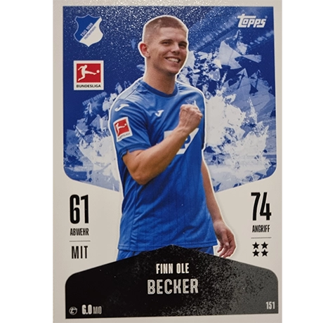 Topps Bundesliga Match Attax 2024/25 / Nr. 151 FINN OLE BECKER