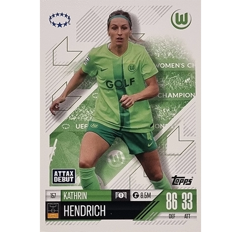 Topps Champions League EXTRA Match Attax 2024-2025 / 157 KATRHIN HENDRICH