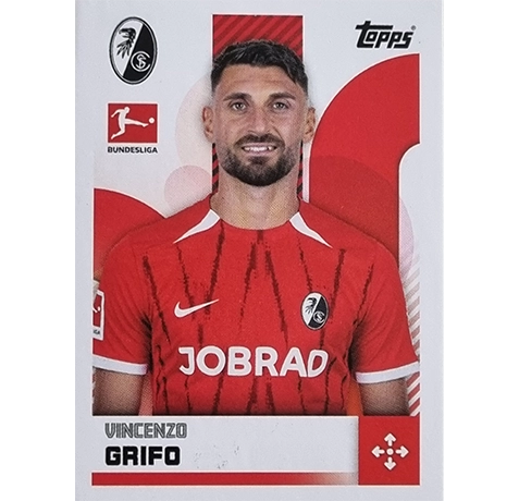 Topps Bundesliga Sticker Saison 2024/2025 / Sticker Nummer 158 Vincenzo Grifo