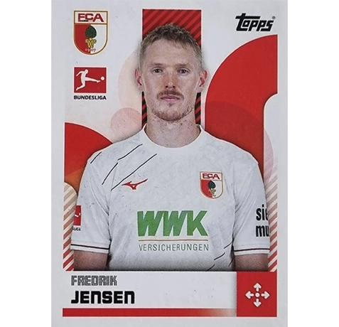 Topps Bundesliga Sticker Saison 2024/2025 / Sticker Nummer 016 Fredrik Jensen