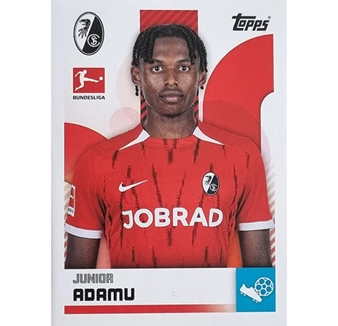 Topps Bundesliga Sticker Saison 2024/2025 / Sticker Nummer 160 Junior Adamu