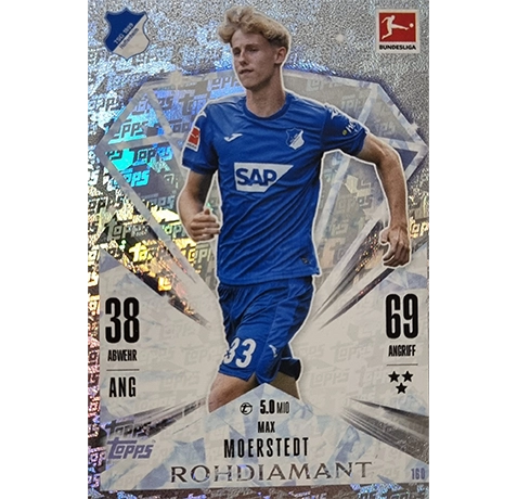 Topps Bundesliga Match Attax 2024/25 / Nr. 160 MAX MOERSTEDT / ROHDIAMANT / NORMAL ODER PARALLEL NICHT AUSWÄHLBAR