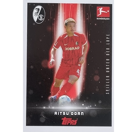 Topps Bundesliga Sticker Saison 2024/2025 / Sticker Nummer 163 Ritsu Doan / Spieler unter die Lupe